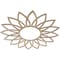Ekena Millwork Daisy Wood Fretwork Pierced Ceiling Medallion, Red Oak, 32"OD x 11 1/8"ID x 1/4"T CMWP32X32X0250DARO - alternate 2